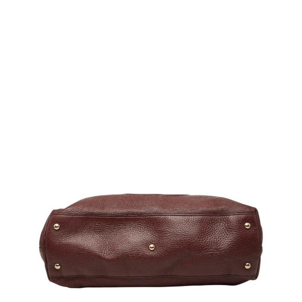 GUCCI Red Leather Shoulder Bag - Picture 3 of 12